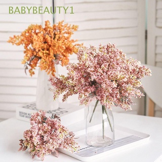Babybeauty1 rosa DIY otoño artesanía de alta calidad lavanda trigo flores artificiales plantas falsas/Multicolor