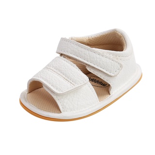 Bebé niños niñas sandalias suave antideslizante suela de goma Prewalker plana zapatos de caminar/bebés Kvntyusc.Br (2)