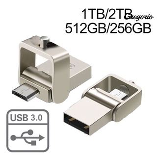 ☺Gregorio memoria USB Micro USB 3.0 de 1/2TB 256/512G/disco U OTG