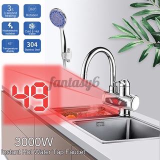 ON SALE 360° Digital Display Electric Hot/Cold Water Faucet Tap Instant Bathroom 220V