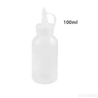 [sh-tinghaitu] Botella De Almacenamiento De Aceite Salsa Plástico 100 Ml Dispensador De Condimentos De Ensalada Para Cocina