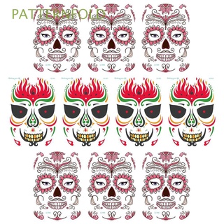 PATTERNFOLD Wide Use Face Sticker Easy to Clean Cosplay Props Tattoo Stickers Water Transfer Printing Temporary Long Lasting Masquerade Party Accessories Halloween Decoration