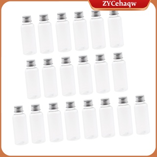 20 viales de muestreo líquido transparente vacío para mascotas, botella de plástico, 50 ml