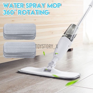 en venta 360 rotación de pulverización de agua barredora fregona limpiador de piso con 4/8 almohadillas de microfibra (1)