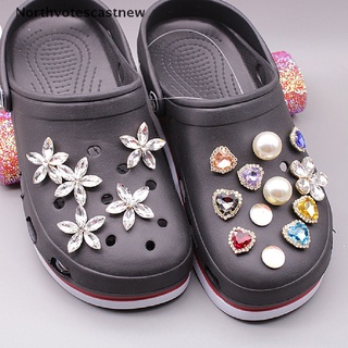 CHARMS northvotescastnew 1pc croc zapato encantos de diamantes de imitación jibz accesorios de zapatos decoración para croc kid zapato nvcn