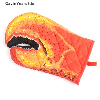 Gavinyares3 Br 1115) 1 pza guantes gruesos De algodón 3D a prueba De Calor Para Microondas/guantes Para horno De horno