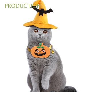 producción 1 conjunto cachorro gatito ropa de halloween mascota decoración vestido de fiesta vestido de fiesta disfraz de mascota gato accesorios de vacaciones cachorro gatito divertido perro gato sombrero de calabaza