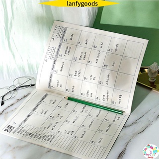Lanfy nuevo organizador cuaderno diario diario bloc de notas Agenda planificador oficina escuela libro nota diario cuaderno de bocetos
