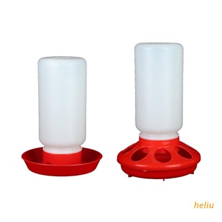 heliu Chick Feeder and Waterer Combo Birds Poultry Feeding Equipment Tool Kit