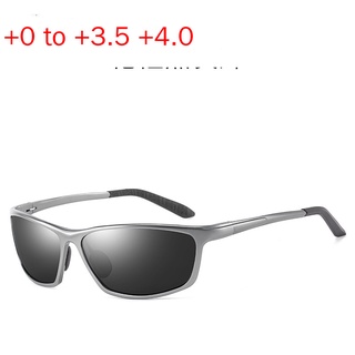 Mincl/2020 aluminio magnesio Bifocal lectura gafas de sol hombres Multifocal presbicia cuadrada gafas de sol dioptrías 1.0 a 4.0 (5)
