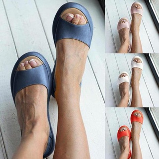 Listo stock moda mujeres sandalias Casual sandalias planas con suela gruesa suave antideslizante