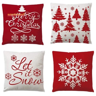 Christmas Decorations Pillow Covers, Home Decor Linen Throw Pillow Cases Farmhouse Home Bedroom Decorative