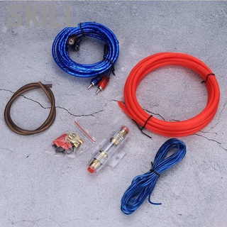Kit de Cable de Subwoofer para coche, amplificador de potencia ampliamente utilizado, fácil de usar, Audio 10GA, para decoración de amantes (5)