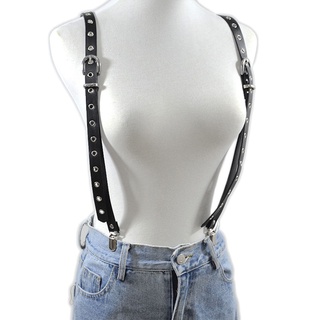 Punk style Suspenders Women Y-Shape Metal Clips Adjustable Trousers Strap (3)