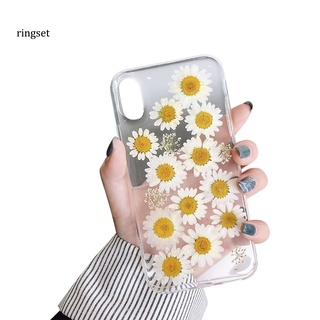 ringset crisantemo flores tpu teléfono cubierta trasera para iphone 7 8 plus 11 pro max