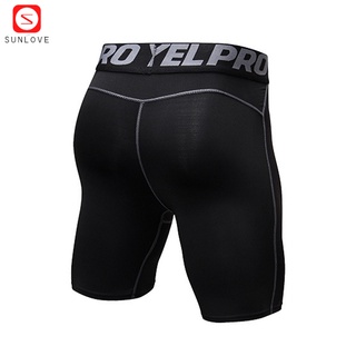 pantalones cortos deportivos elásticos ajustados ajustados de secado rápido para hombre (5)