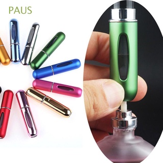 paus 5ml mini contenedores cosméticos vacíos spray caso perfume botella de viaje recargable sin aire perfum atomizador herramienta de maquillaje bomba de aroma/multicolor (1)