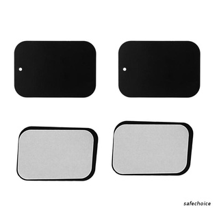 safechoice 4x redondo rectangular placas de metal pegatina para teléfono magnético soporte soporte
