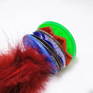 Kick volante Jianzi colorido pluma pie deportes al aire libre juguete juego (5)