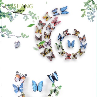 Lingshang calcomanía De mariposa De Plástico Pvc con imán extraíble 3d Diy/Arte/Arte/manualidades