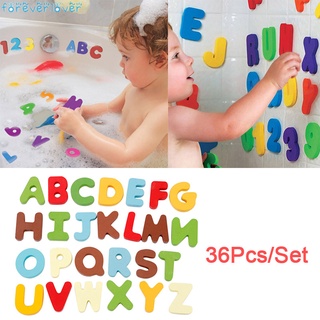 26 letras 10 números de espuma flotante juguetes de baño para niños bebé baño flotadores (1)