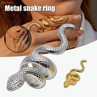 anillo en forma de serpiente moda metal personalidad europea y americana anillo animal joyería de mano