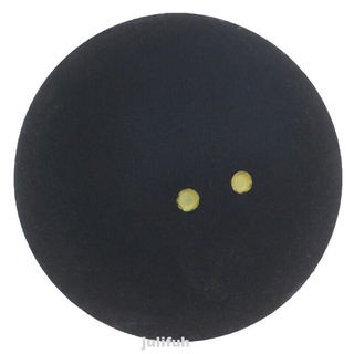 herramienta redonda de entrenamiento de goma duradera rebote de baja velocidad dos puntos amarillos pequeña elasticidad profesional jugador bola de squash