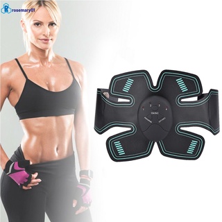 Estimulador Muscular eléctrico adelgazante dispositivo abdominal Tonificador de músculos Estimulador de cintura abdominal masajeador entrenador de fitness ROSEMARY01