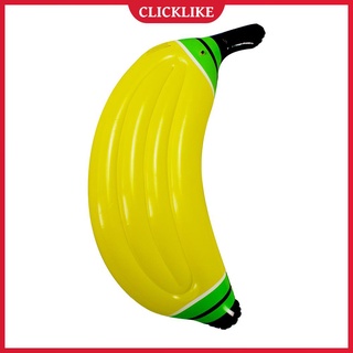 (clicklike) verano amarillo inflable plátano piscina cama fruta natación anillo colchón de aire
