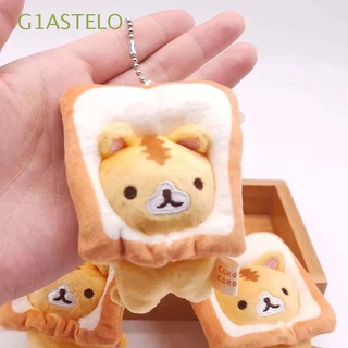 G1ASTELO Cute Bread Cat Pendent Japanese Cat Plushie Cat Toast Plush Doll Bag Hanging Ornaments Key Accessories Anime Keyring Bag Pendant Keychains Soft Stuffed Toys/Multicolor