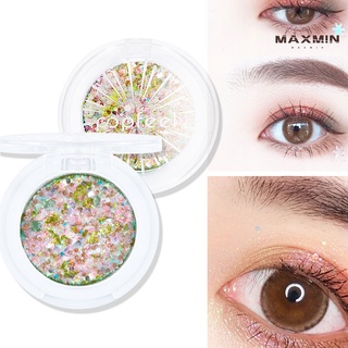 maxmin 20 unids/set sombra de ojos sin estimulación diy natural glitter sombra de ojos paleta duradera polvo maquillaje para mujer