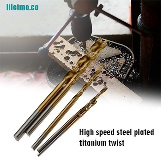 LEIMO 100/50pcs Titanium Coated HSS High Speed Steel Drill Bit Set Tool (3)