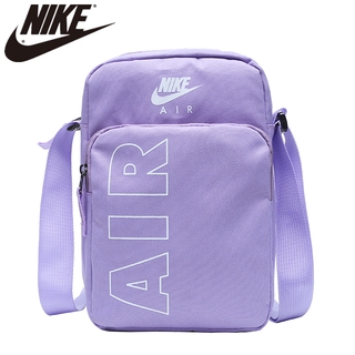 * Nike Bolsa De Hombro Mensajero Unisex Estilo Estudiante Bolso Moda Clásico Púrpura Rosa Air Transparente Hebilla Ajustable Longitud 02