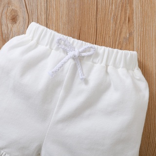 1-5y niño niñas traje de algodón conjunto de piña manga corta blusa con pantalones cortos casual loungewear (6)