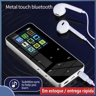 Gega reproductor Mp3 Mp4 De 1.8 pulgadas De Metal táctil reproductor De Música Bluetooth 4.2 soporta tarjeta con alarma Fm Pedômetro E-Book incorporado (1)