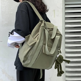 HOCODO-mochila de nailon impermeable para mujer, morral escolar Simple para adolescentes, bolsa de viaje de hombro, Color sólido