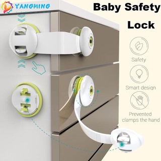 Yangming - Protector de dedo para bebé recién nacido, ventana, refrigerador, puerta, cerradura de gabinete, seguridad para bebés, Multicolor