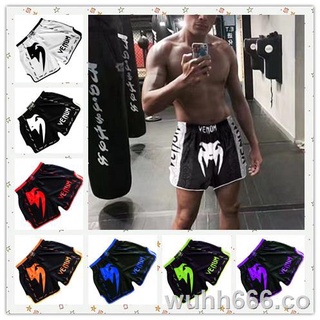 Muay Thai Pantalones De Boxeo Entrenamiento ✆ ✳ Cortos De Los Hombres Sanda Ropa UFC Correr Deportes fitness MMA Tres-qu