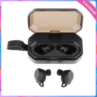 [unemadi] Audífonos estéreo Bluetooth inalámbricos HIFI impermeables Mini auriculares In-Ear