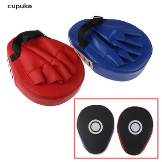 cupuka 2x guantes de boxeo almohadillas para taekwondo thai boxer entrenamiento pu espuma boxeador target pad co