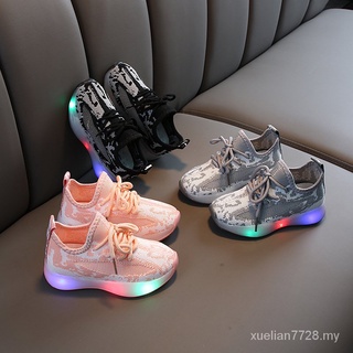 Los niños transpirable luminoso coco zapatos de niños y niñas de fondo suave antideslizante zapatillas de deporte bebé niño papá zapatos