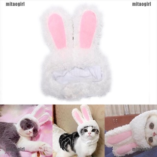 [mitao] gato conejo orejas sombrero mascota gato cosplay disfraces para gatos pequeños perros fiesta (1)