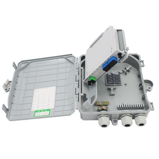 Caja de terminación de fibra óptica de 1 X 8 núcleos 8 puertos FTTH caja de distribución de fibra óptica y divisor de fibra óptica 1X8