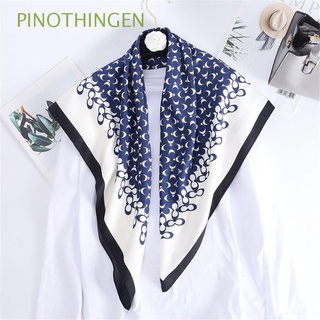 PINOTHINGEN Gift Square Scarf Long Shawl Silk Scarf Twill Female Girl Fashion Soft Decoration Accessories/Multicolor