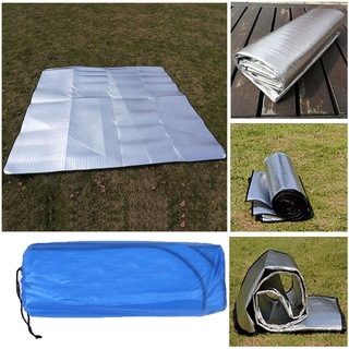 Suqi alfombrillas de Camping ligeras impermeables de doble cara de papel de aluminio al aire libre al aire libre colchón de playa EVA para tiendas de campaña plegable almohadillas manta de Picnic (8)