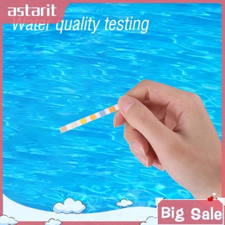 50pcs 6 en 1 piscina PH prueba de papel Residual cloro alcalinidad prueba de tira