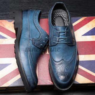 Los hombres de la moda Casual zapatos de cuero de estilo británico zapatos de negocios vestido
