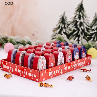 [cod] triángulo de navidad tinplate vacío latas dulces galletas regalo contenedor de almacenamiento caja caliente (8)