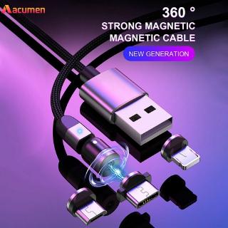 Pr. Cable Usb 2021 3 en 1 con cargador Rápido Magnético Para Iphone Tipo C Micro 540 3A