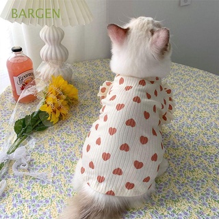 bargen multi-sizes gato trajes fácil de poner/fuera perro suéter gato ropa 1 pieza ropa de primavera impresión corazón perro disfraces de algodón para pequeños, medio mascotas perro ropa/multicolor